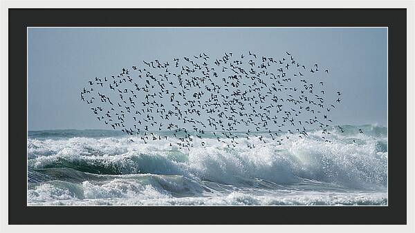 Above The Break - Framed Print