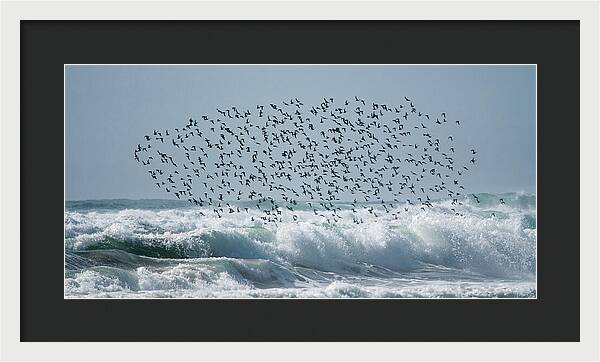 Above The Break - Framed Print