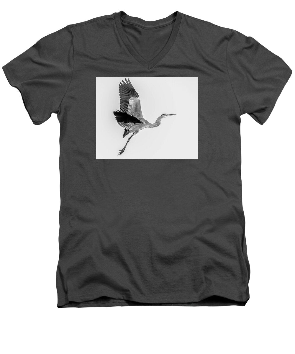 Charcoal - Men's V-Neck T-Shirt