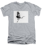 Charcoal - Men's V-Neck T-Shirt