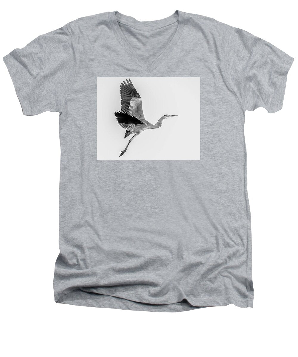 Charcoal - Men's V-Neck T-Shirt