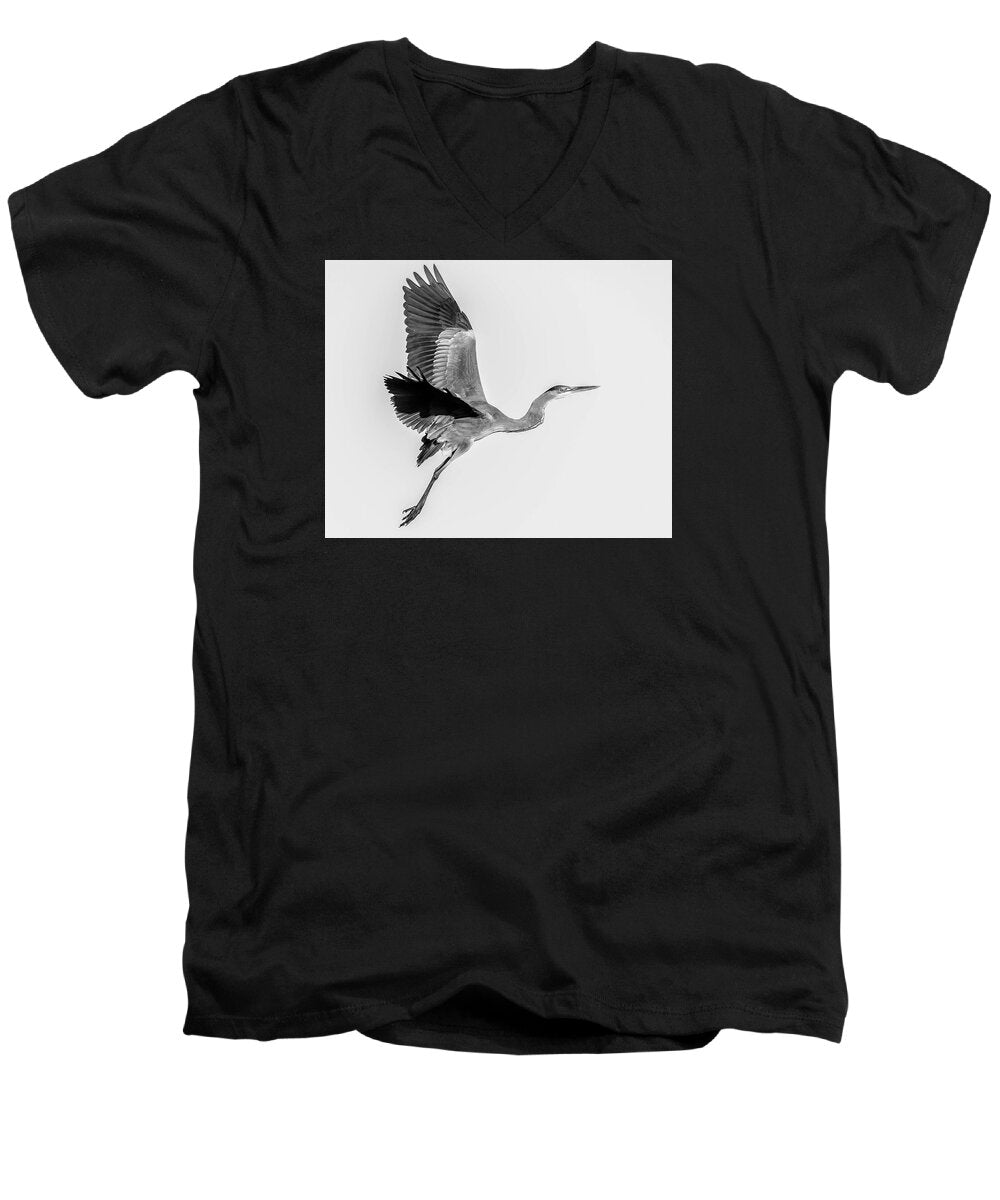 Charcoal - Men's V-Neck T-Shirt