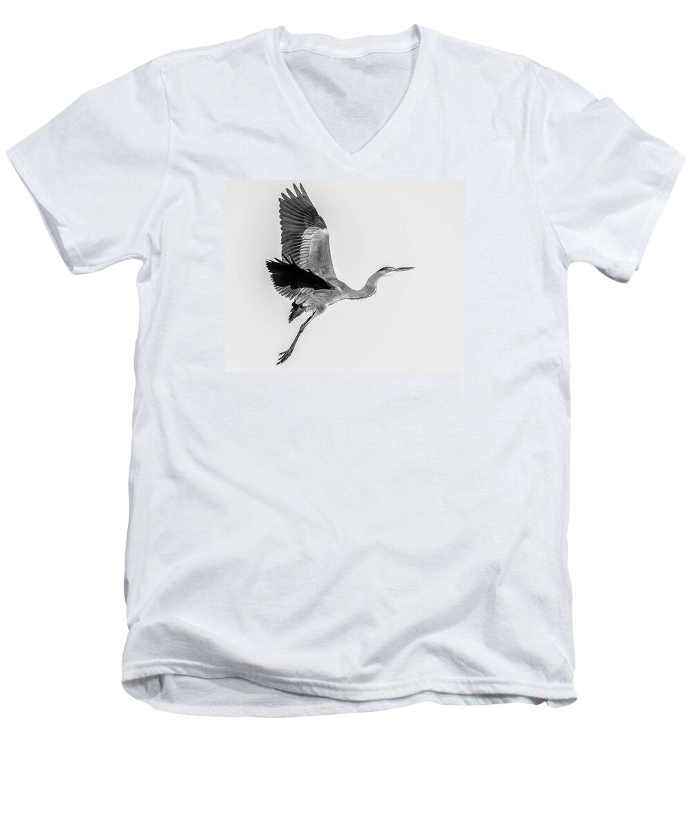 Charcoal - Men's V-Neck T-Shirt