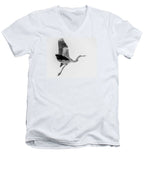 Charcoal - Men's V-Neck T-Shirt