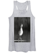Curious Young Bird Standing in Water - Women's Tank Top