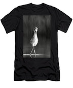 Curious Young Bird Standing in Water - T-Shirt