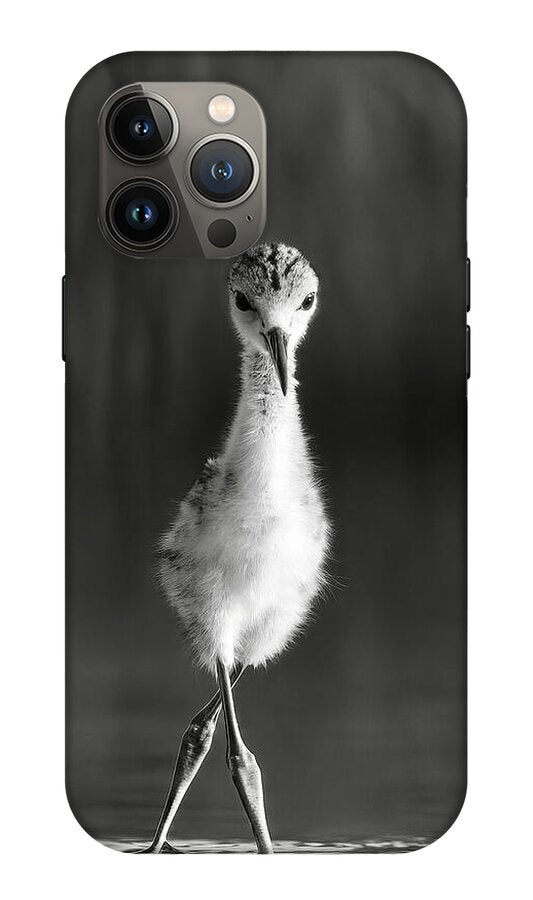 Curious Young Bird Standing in Water - Phone Case