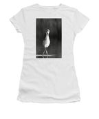 Curious Young Bird Standing in Water - Women's T-Shirt