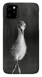 Curious Young Bird Standing in Water - Phone Case