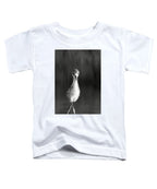Curious Young Bird Standing in Water - Toddler T-Shirt