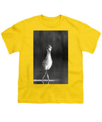 Curious Young Bird Standing in Water - Youth T-Shirt