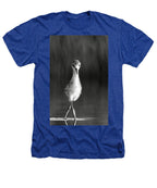 Curious Young Bird Standing in Water - Heathers T-Shirt