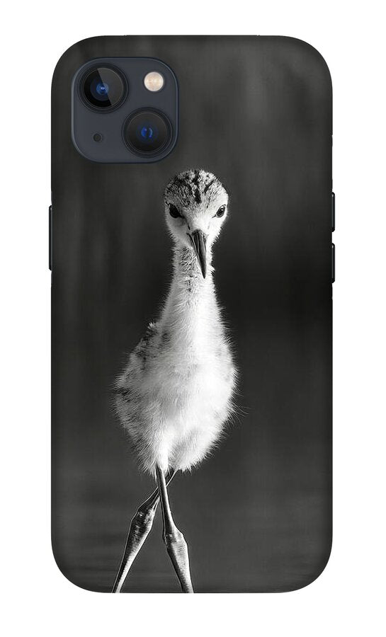 Curious Young Bird Standing in Water - Phone Case