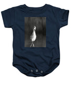 Curious Young Bird Standing in Water - Baby One-Piece