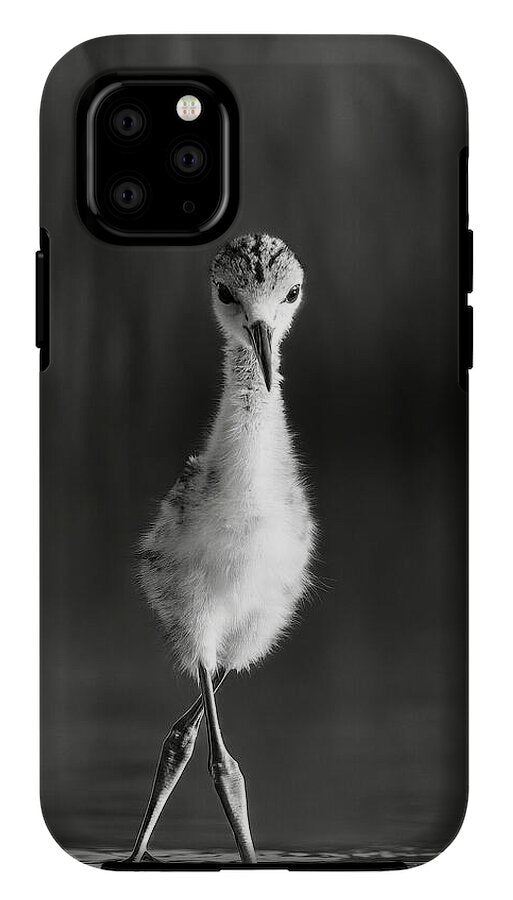 Curious Young Bird Standing in Water - Phone Case