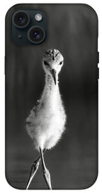 Curious Young Bird Standing in Water - Phone Case