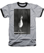 Curious Young Bird Standing in Water - Baseball T-Shirt