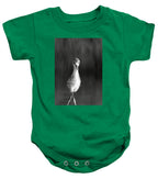 Curious Young Bird Standing in Water - Baby One-Piece