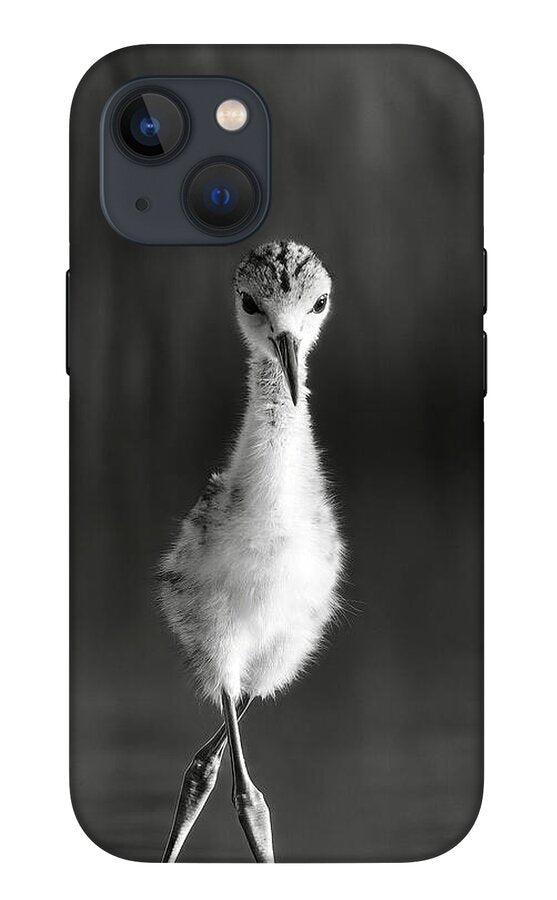 Curious Young Bird Standing in Water - Phone Case