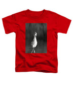 Curious Young Bird Standing in Water - Toddler T-Shirt