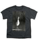 Curious Young Bird Standing in Water - Youth T-Shirt
