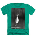 Curious Young Bird Standing in Water - Heathers T-Shirt