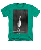 Curious Young Bird Standing in Water - Heathers T-Shirt