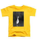 Curious Young Bird Standing in Water - Toddler T-Shirt
