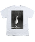 Curious Young Bird Standing in Water - Youth T-Shirt