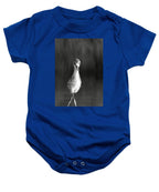 Curious Young Bird Standing in Water - Baby One-Piece
