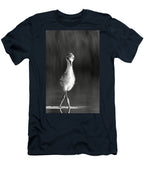 Curious Young Bird Standing in Water - T-Shirt