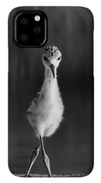 Curious Young Bird Standing in Water - Phone Case