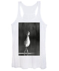 Curious Young Bird Standing in Water - Women's Tank Top