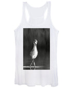Curious Young Bird Standing in Water - Women's Tank Top