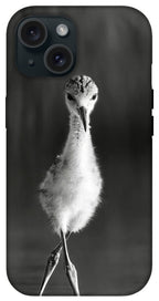Curious Young Bird Standing in Water - Phone Case