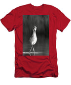 Curious Young Bird Standing in Water - T-Shirt
