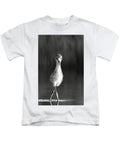 Curious Young Bird Standing in Water - Kids T-Shirt