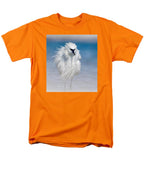 Elegant White Egret in Water - Men's T-Shirt  (Regular Fit)