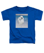 Elegant White Egret in Water - Toddler T-Shirt