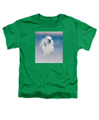Elegant White Egret in Water - Toddler T-Shirt