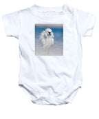 Elegant White Egret in Water - Baby One-Piece