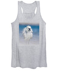 Elegant White Egret in Water - Women's Tank Top