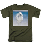 Elegant White Egret in Water - Men's T-Shirt  (Regular Fit)