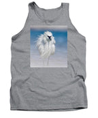 Elegant White Egret in Water - Tank Top