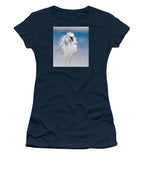 Elegant White Egret in Water - Women's T-Shirt