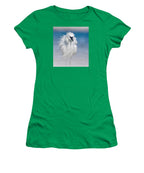 Elegant White Egret in Water - Women's T-Shirt