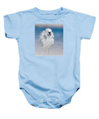 Elegant White Egret in Water - Baby One-Piece
