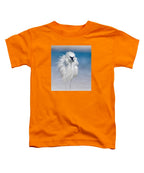 Elegant White Egret in Water - Toddler T-Shirt