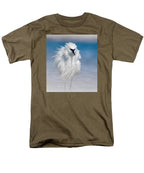 Elegant White Egret in Water - Men's T-Shirt  (Regular Fit)