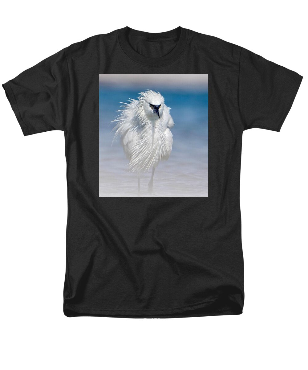 Elegant White Egret in Water - Men's T-Shirt  (Regular Fit)